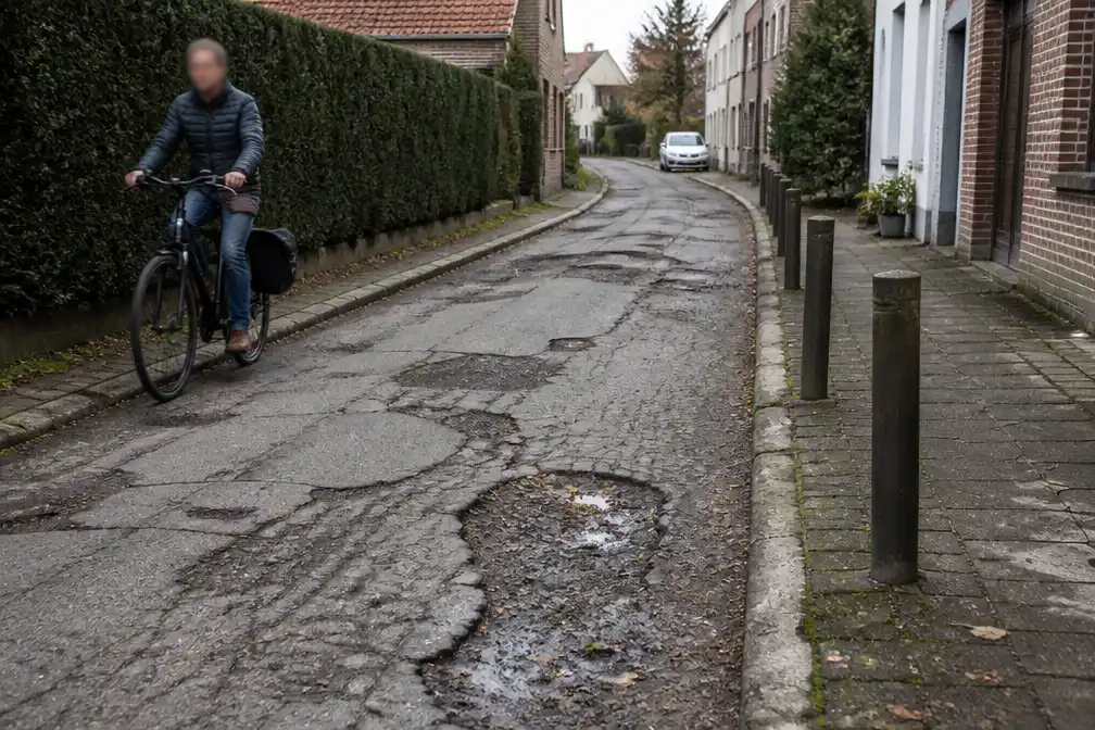 Inwoners van Zwijnaarde wachten al jaren op heraanleg van puttenrijke Krekelstraat