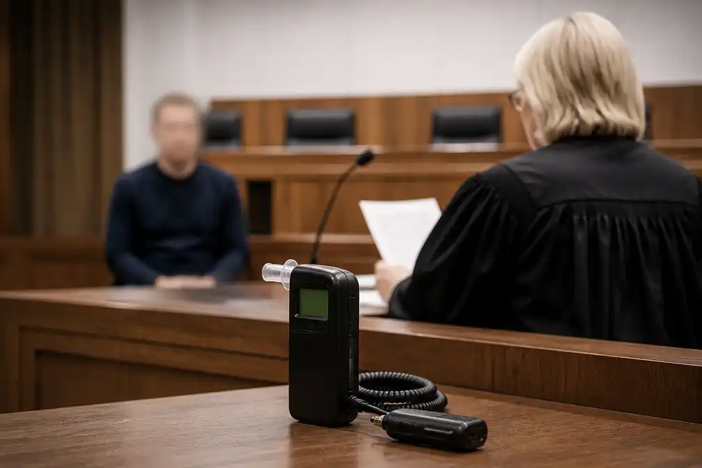 Rechter legt alcoholslot op aan man die onder invloed in slaap viel achter stuur in Halle