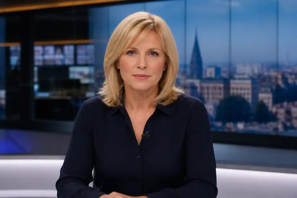 Annelies Beck presenteert uitzonderlijk het middagjournaal op VRT 1
