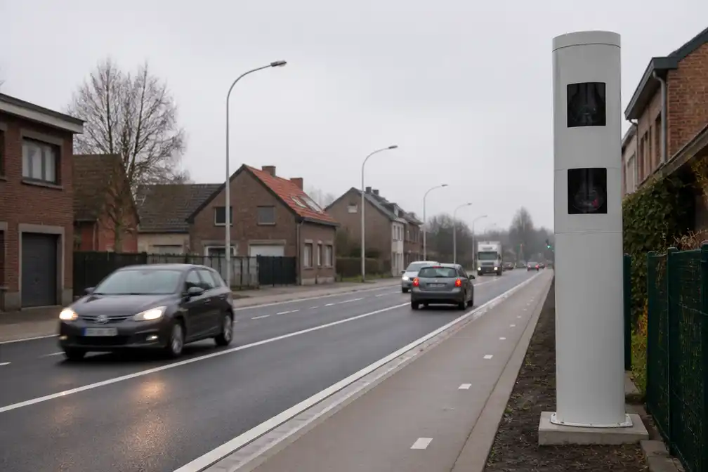 Trajectcontrole op heraangelegde Breendonkstraat in Willebroek