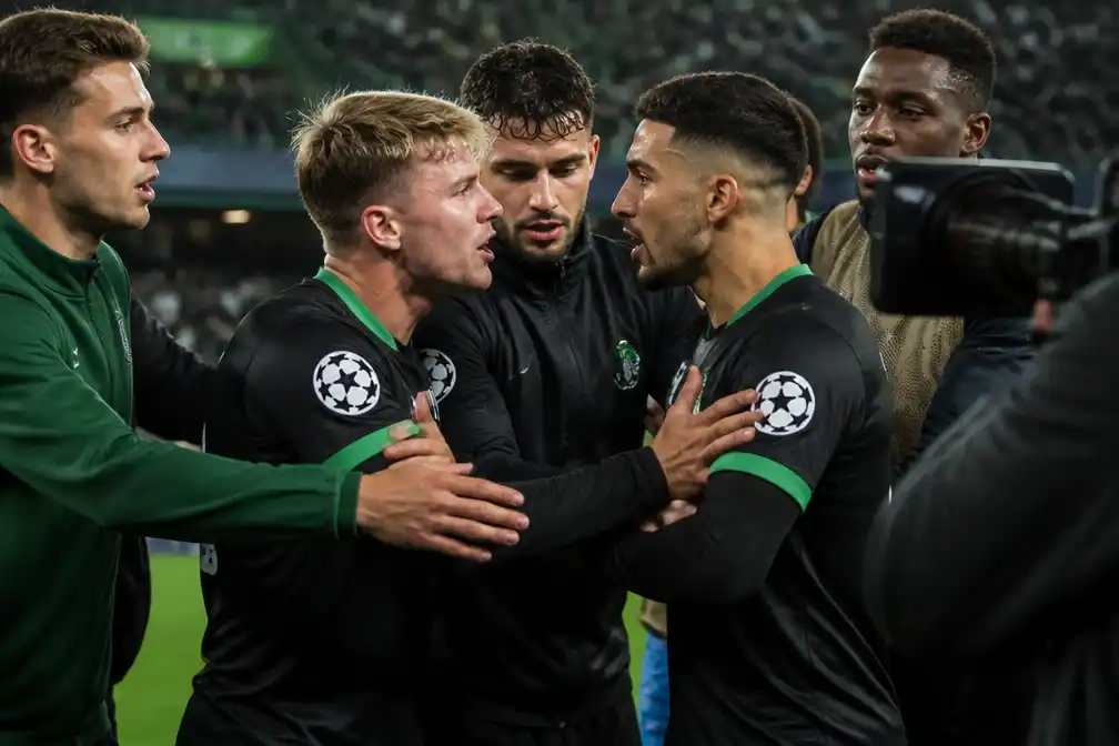 Ruzie tussen Feyenoorders Hadj Moussa en Steijn na Champions League-verlies bij Real Betis