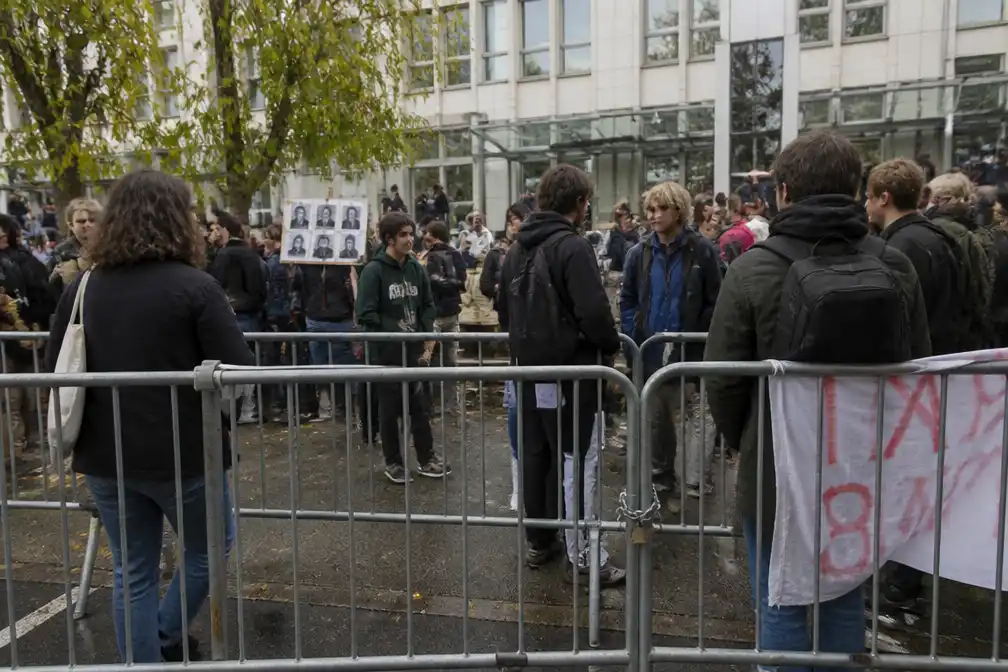 Studenten blokkeren ULB-campus Solbosch uit protest tegen hogere inschrijvingsgelden