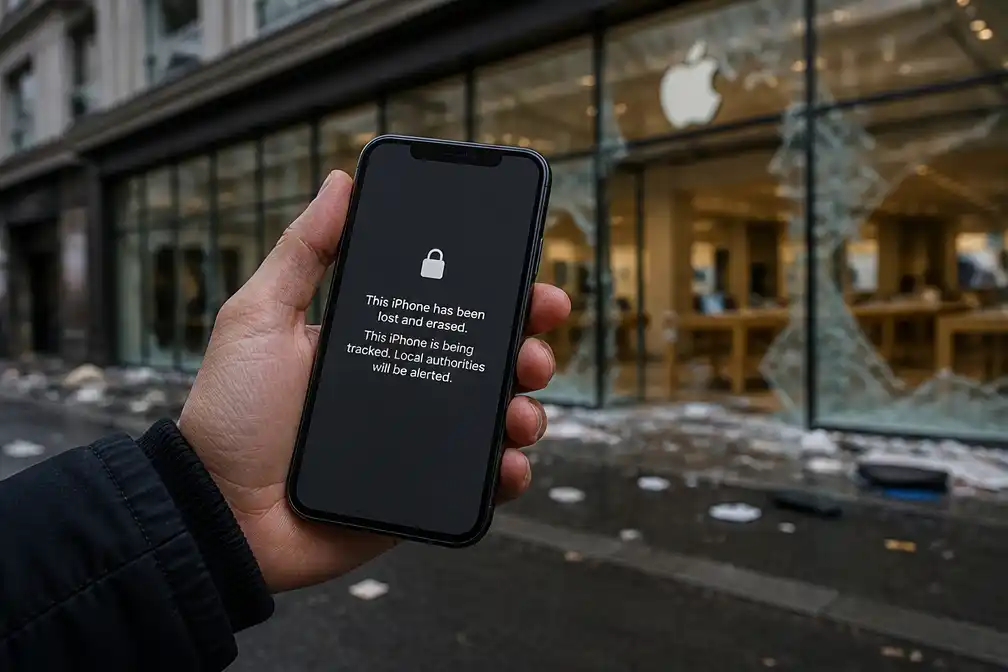 Plunderaars in Lille treffen gestolen iPhones aan die vergrendeld zijn en getraceerd worden