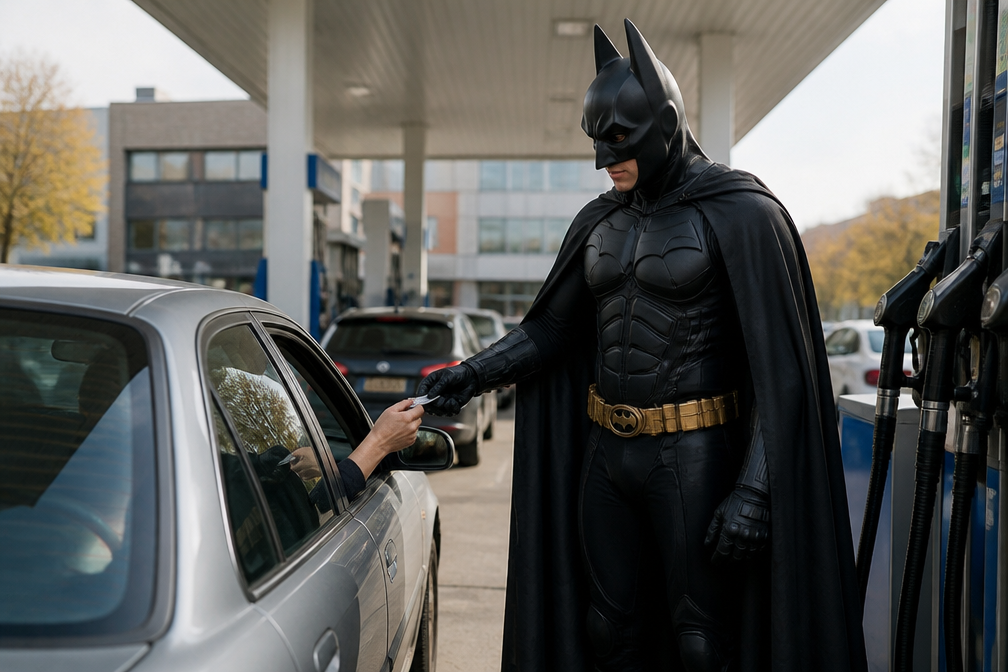 Mysterieuze Batman in Londen deelt gratis benzine uit en betaalt parkeerboetes bij ziekenhuizen