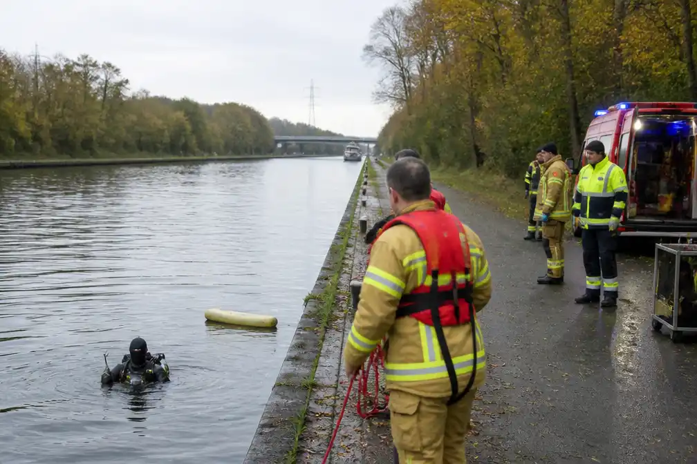 38-jarige ontsnapt via autoruit nadat wagen in Albertkanaal in Eigenbilzen belandt