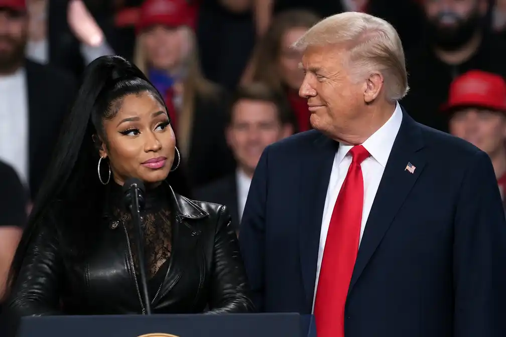 Nicki Minaj en Donald Trump voeren samen campagne voor Amerikaanse midterms