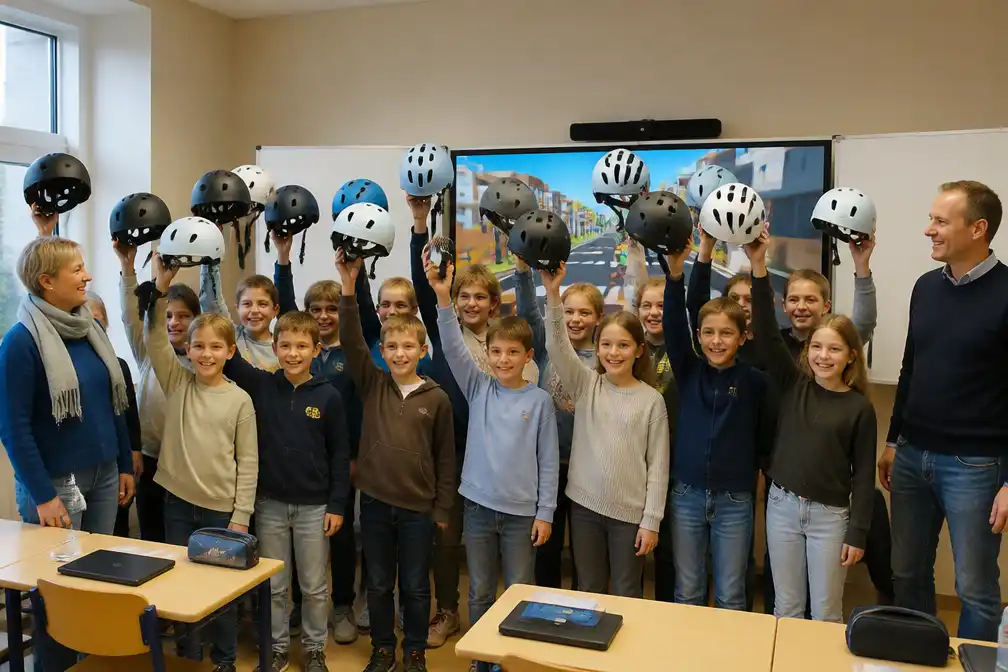 Vijfde leerjaar van De Droomballon in Nieuwkerken is veiligste klas van Oost-Vlaanderen