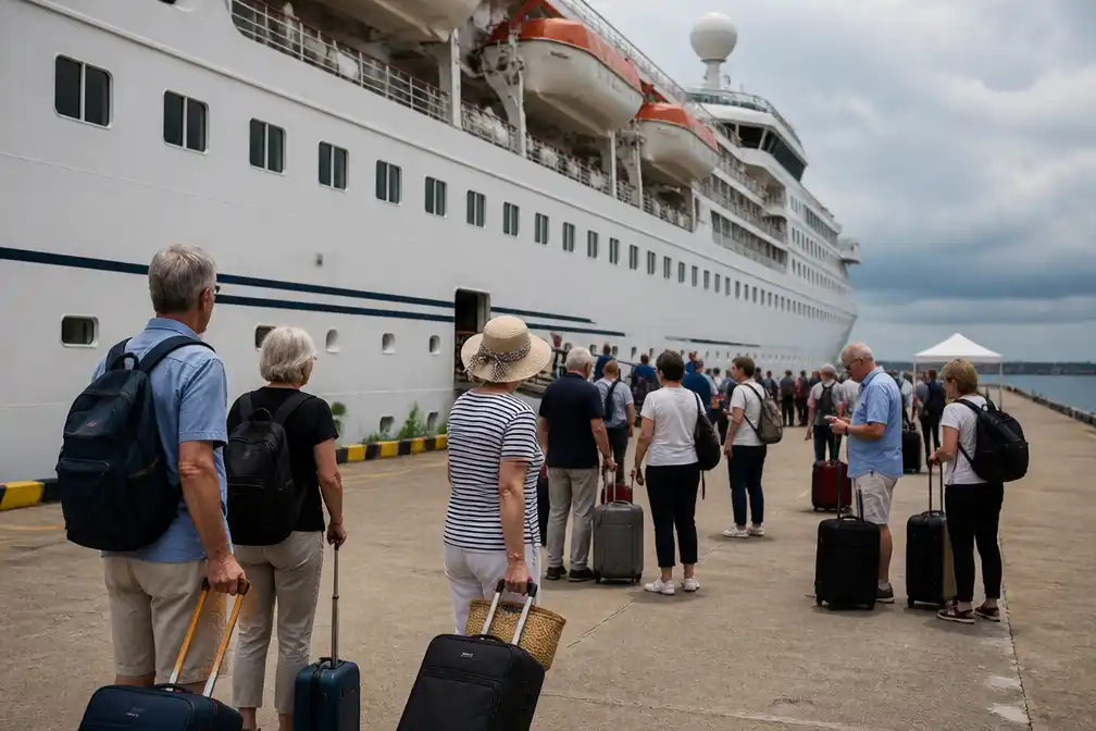 Luxe wereldcruise gestaakt door brandstofkosten, passagiers gestrand in Cambodja