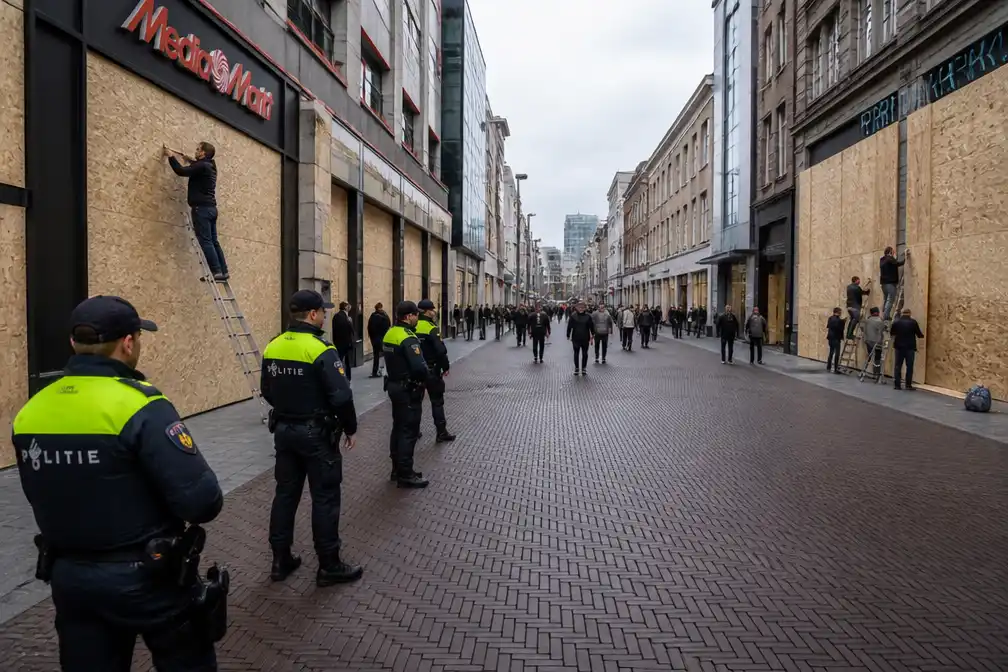 Nederlandse steden bereiden zich voor op Gen Z-protesten, winkels in Den Haag dichtgetimmerd