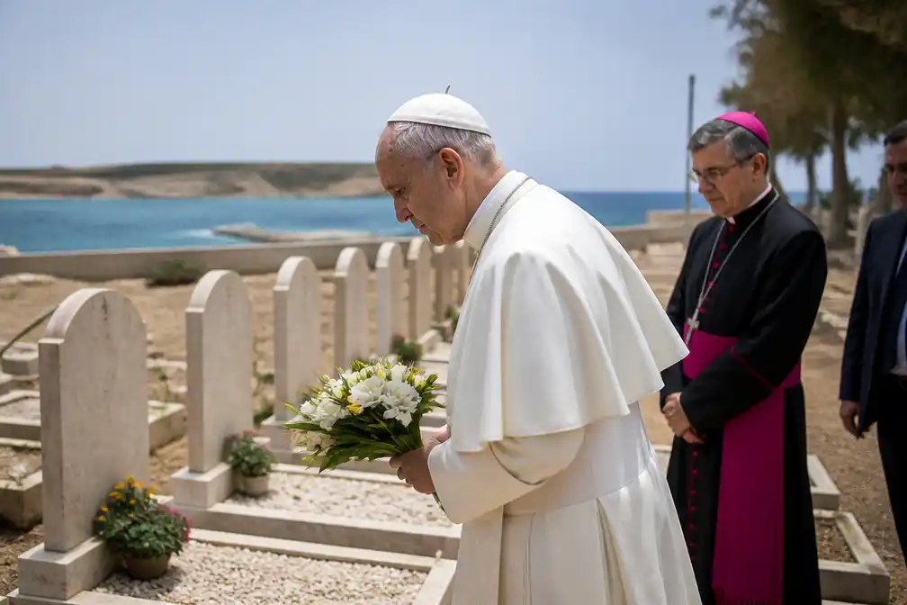 Paus Leo XIV bezoekt migranteneiland Lampedusa