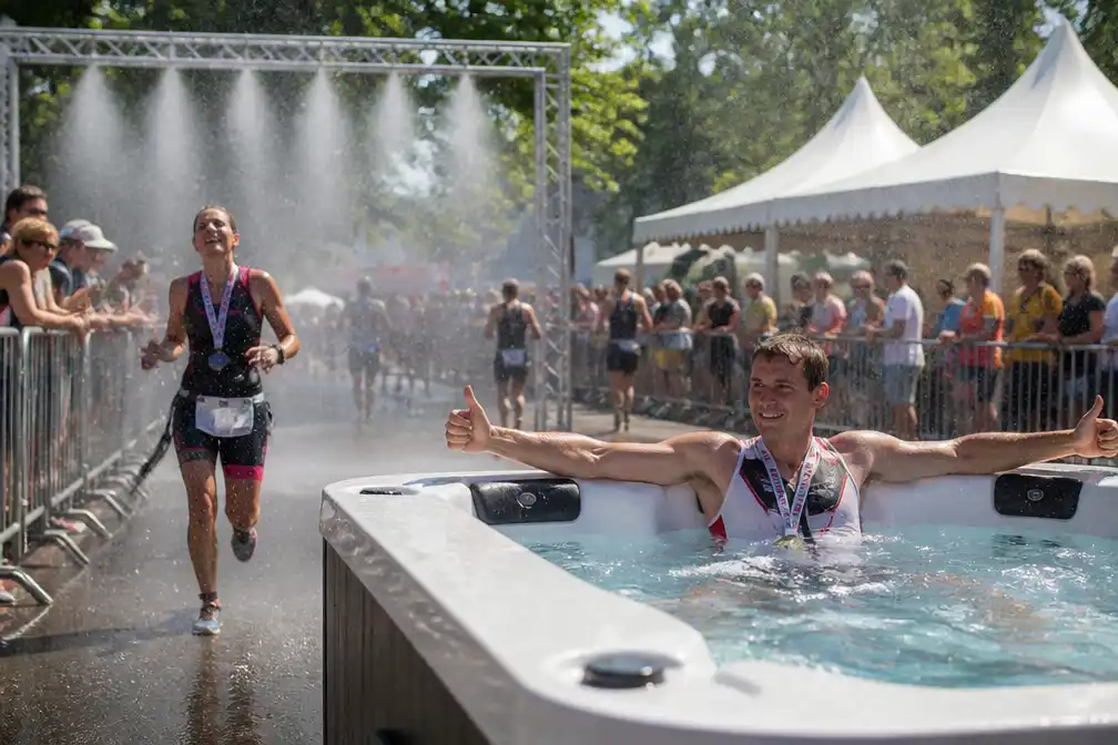 40e Triathlon Holten met jacuzzi, sproeiers en emoties