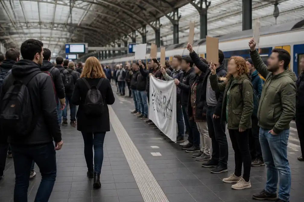 NS en ProRail stellen grenzen aan demonstraties op stations voor