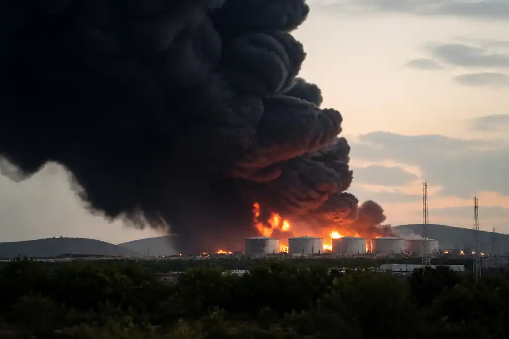 Oekraïne bestookt Russische oliedepots: explosies en gigantische rookwolken