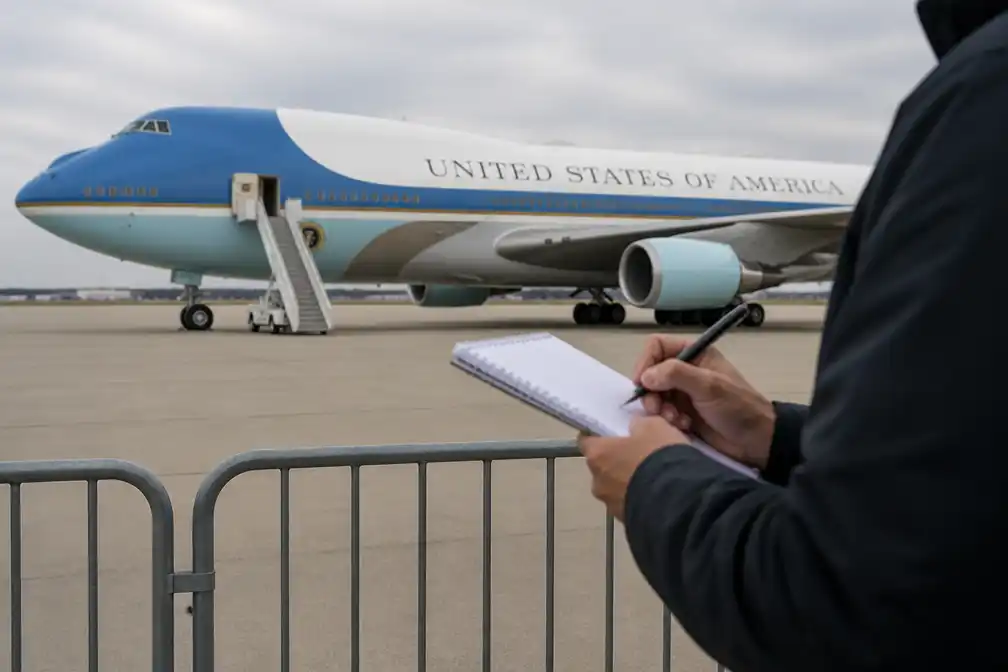 Trump-ministerie dagvaardt New York Times-journalisten om Air Force One-berichtgeving