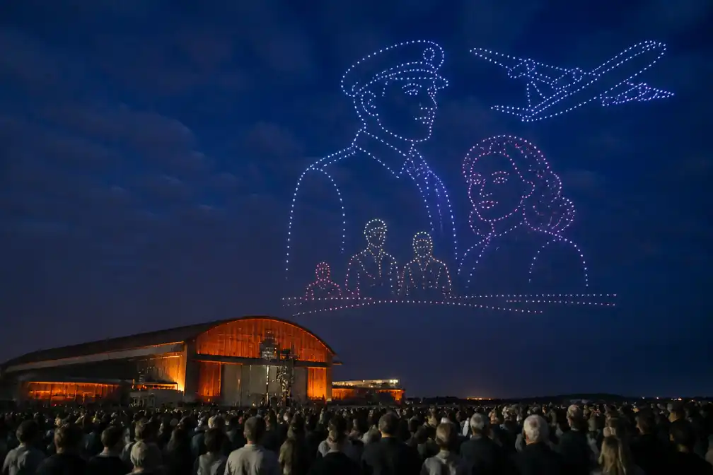 Laatste publieke voorstelling 'Soldaat van Oranje' afgesloten met droneshow van 1.000 drones