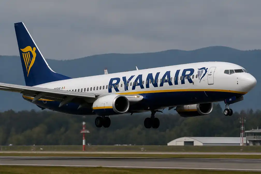 Servische man bijna uit gebroken raam gezogen op Ryanair-vlucht