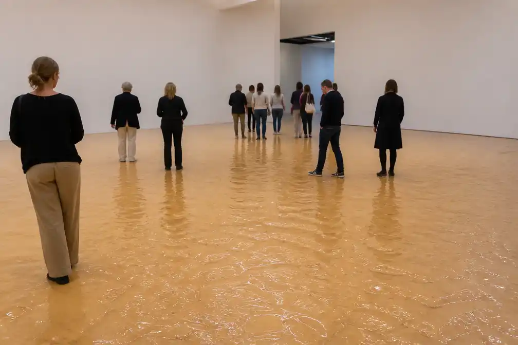 Pindakaasvloer Wim T. Schippers trekt massa's naar Depot Boijmans