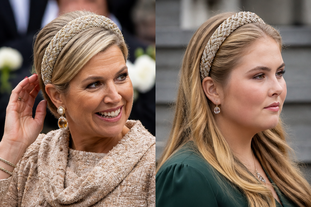Koningin Máxima leent haarband van prinses Amalia, mogelijk van Temu