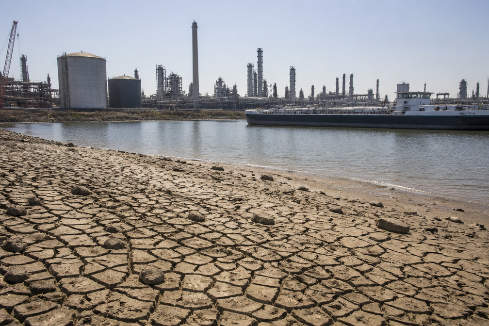 Chemische industrie nog niet getroffen door watertekort, waarschuwt voor risico