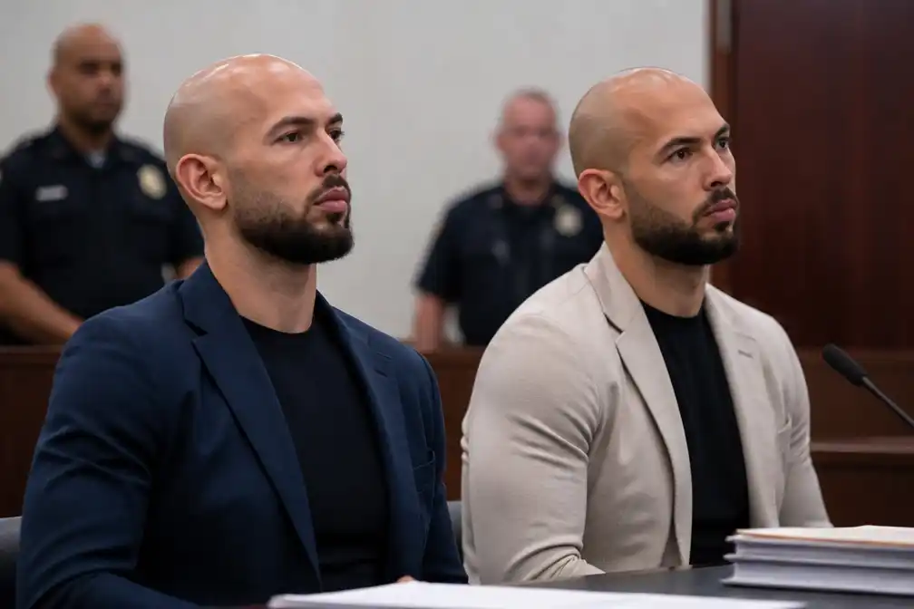 Tate-broers in Amerikaanse rechtbank, vechten uitlevering aan VK aan wegens verkrachtingsaanklachten