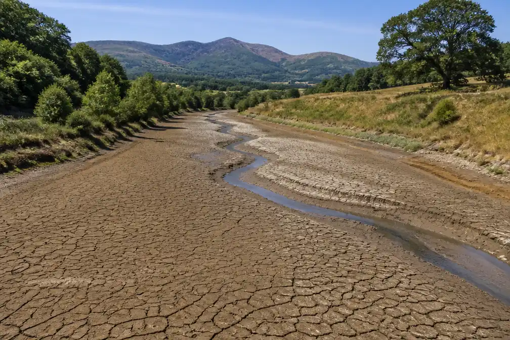 Droogte uitgeroepen in Noord-Wales na recorddroge juli en bosbranden
