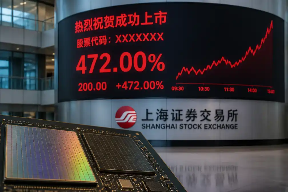 Chinees chipbedrijf CXMT stijgt 472% bij beursdebuut Shanghai, wordt grootste bedrijf op vasteland