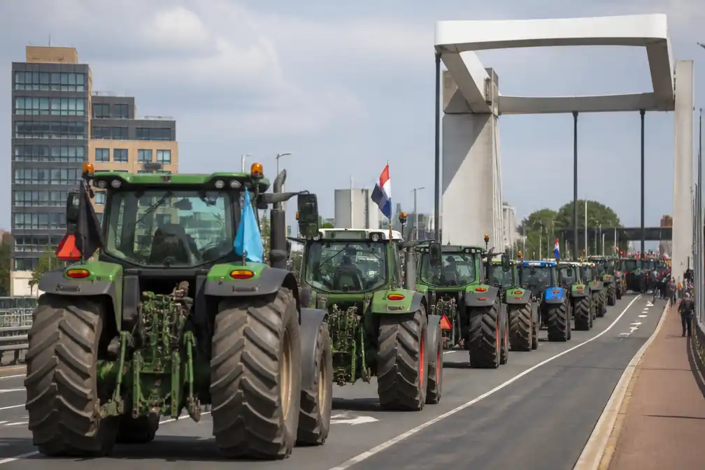 Boeren protesteren in Gorinchem tegen stikstofbeleid kabinet